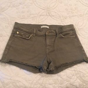 7 For All Mankind Olive Jean Shorts